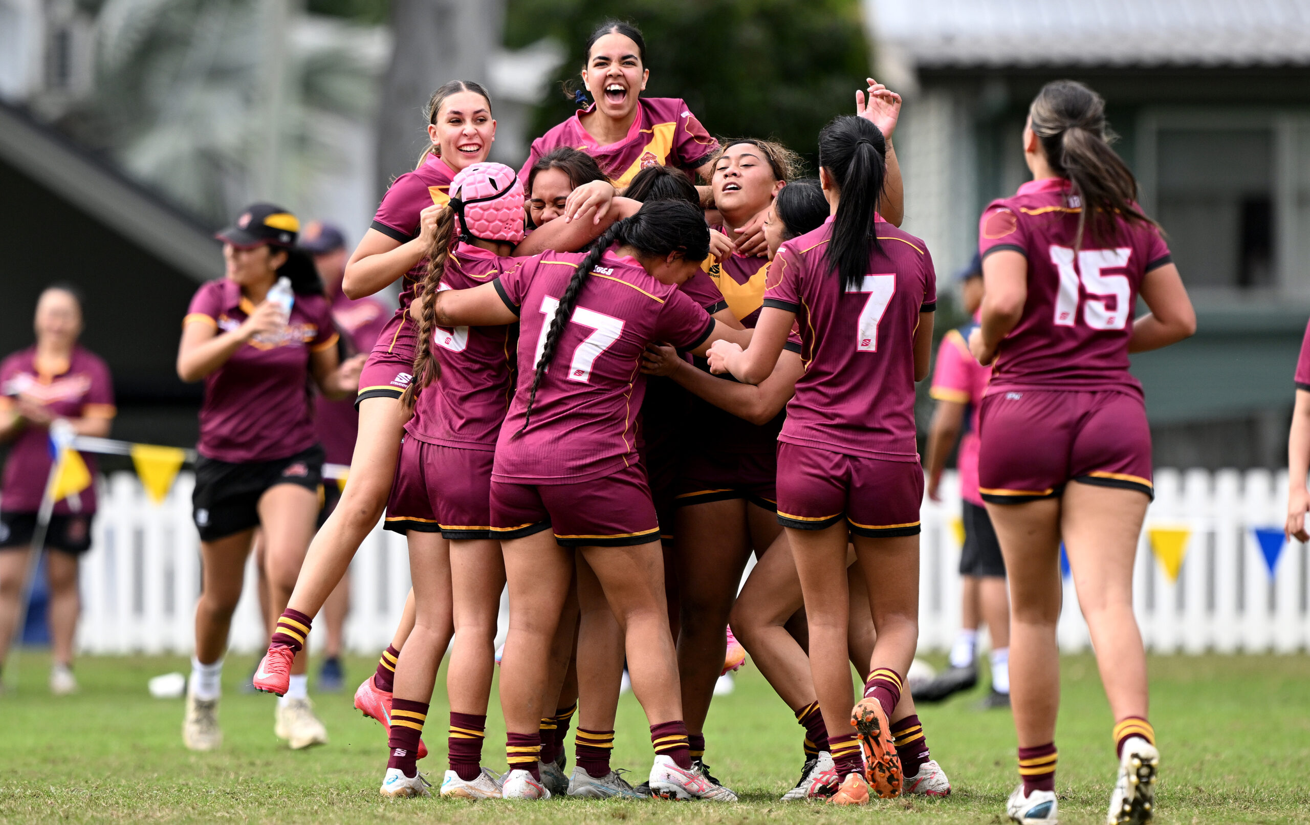 Brave St James’ celebrates girls’ Shield triumph